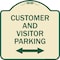 Signmission Reserved Parking Customer and Visitor Parking Heavy-Gauge Aluminum Sign, 18" x 18", TG-1818-23054 A-DES-TG-1818-23054 - alternate 1
